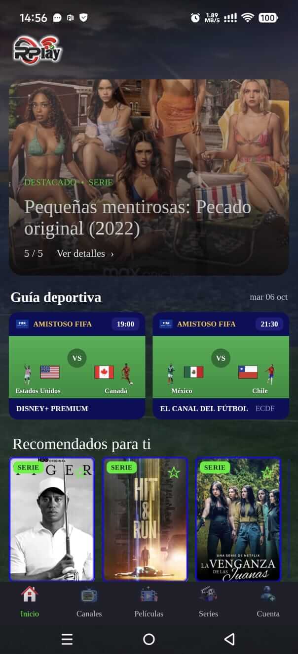 RPlay Móvil captura 1