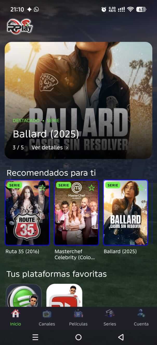 RPlay Móvil captura 3