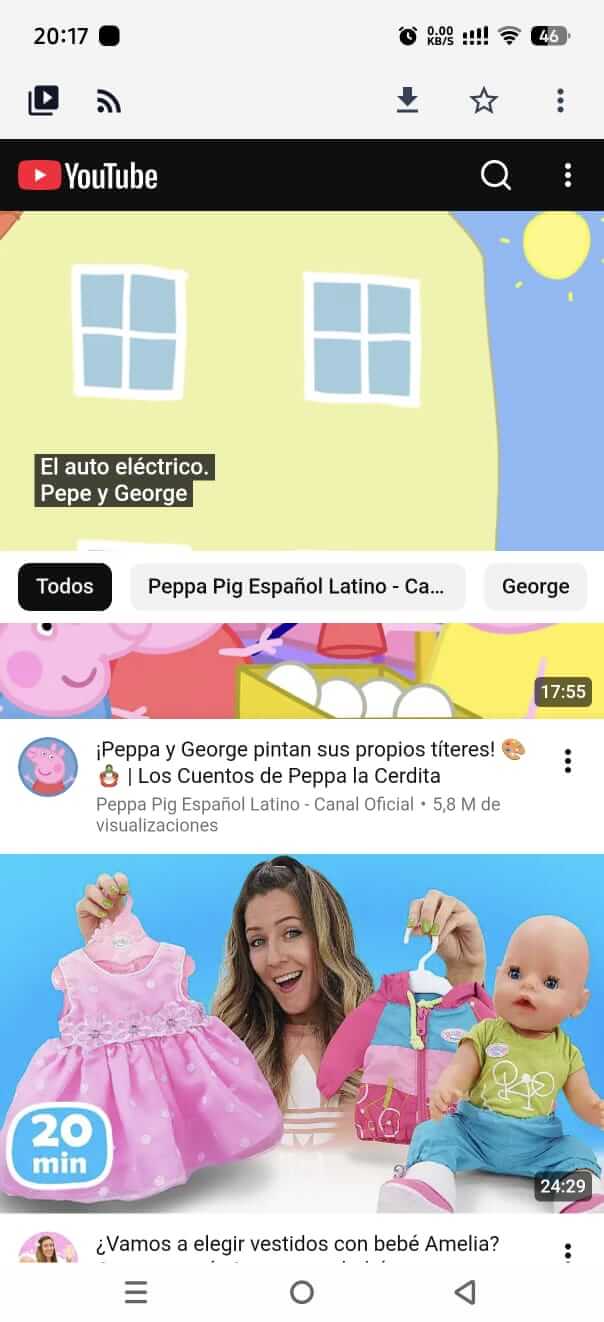 YouTube Móvil captura 3