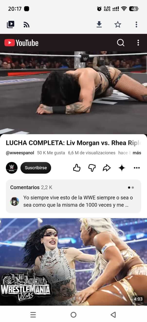 YouTube Móvil captura 4