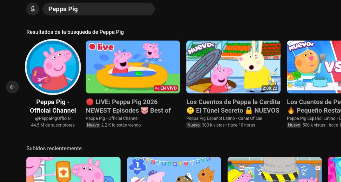 YouTube TV captura 3